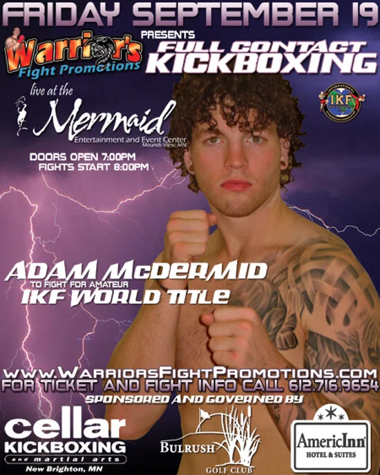 adam mcdermid fight poster